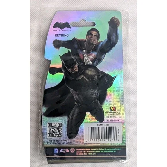 Batman v Superman Detachable Keyring, Bag Charm - Collectors, Enthusiasts NEW - Picture 2 of 3